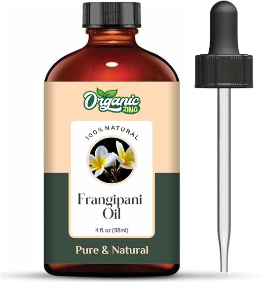 Frangipani (Plumeria alba) Oil | Pure & Natural Essential Oil for Skincare, Massage, Aroma & Diffuser - 118ml/3.99fl oz
