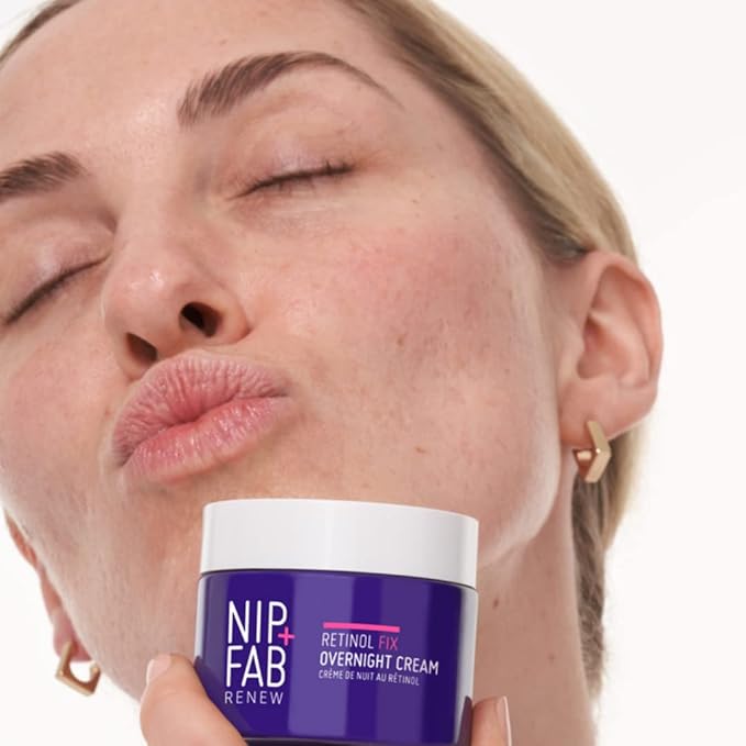 Nip+Fab Retinol Fix 3% Overnight Cream | Advanced Youth-Boosting Formula for Renewed Skin and Fine Line Reduction | Encapsulated Pure Retinol | Anti-Ageing, Regeneration | Sebum Regulation