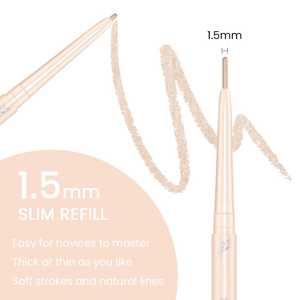 Kaely 1.5mm Skinny Gel Eyeliner Pencil,Shimmer Cat Eye Liner Makeup Pen,Cream Smooth Eyeliner Crayon,delineador de ojos contra el agua,Waterproof Long Lasting 16 Hour Wear,Vegan & Cruelty Free,06