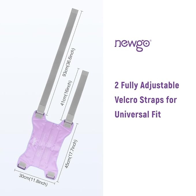 NEWGO Bundle of Gel Eye Mask and Hip Ice Pack Purple