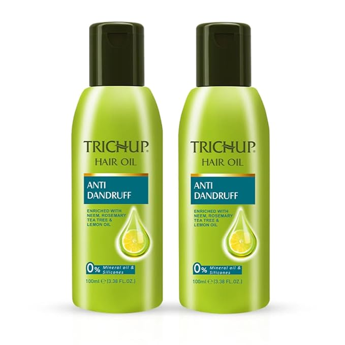 Anti Dandruff Oil - Enriched with Rosemary, Lemon & Tea Tree - Lubricate & Conditions the Scalp - Helps to Prevent Flakes & Improves Scalp Health - 100ml (Pack of 2)