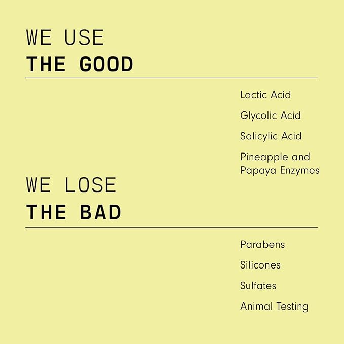 Versed Doctor's Visit Skin Resurfacing Face Mask - Glycolic Acid + Lactic Acid Face Exfoliant for Dark Spots & Skin Texture - AHA BHA Enzyme Mask to Brighten, Smooth Rejuvenate (3.4 fl oz)