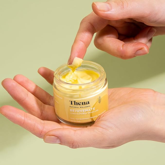 THENA Rejuvenate Facial Cream Moisturiser Natural & Organic Skincare Anti aging Day Cream