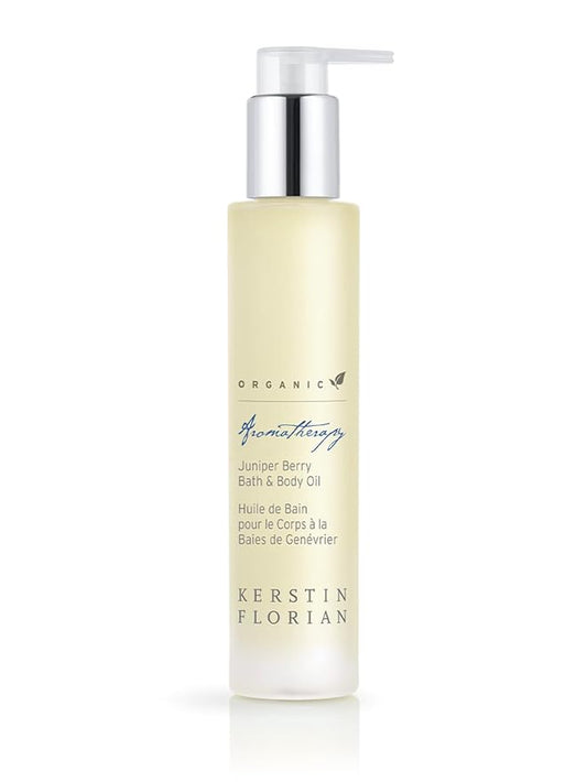 Kerstin Florian Organic Juniper Berry Body Oil | Nutrient Rich Moisturizer with Vitamin E | Coconut and Jojoba Oil | Natural Essential Oils for Massage and to Relax Muscles (3.4 fl oz)