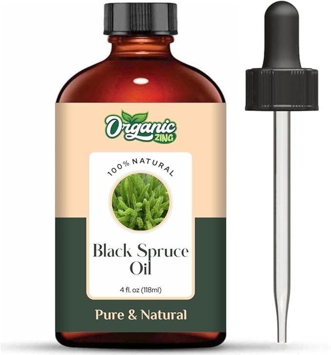 Black Spruce (Picea Mariana) Oil | Pure & Natural Essential Oil for Massage, Aroma & Diffuser - 118ml/3.99fl oz