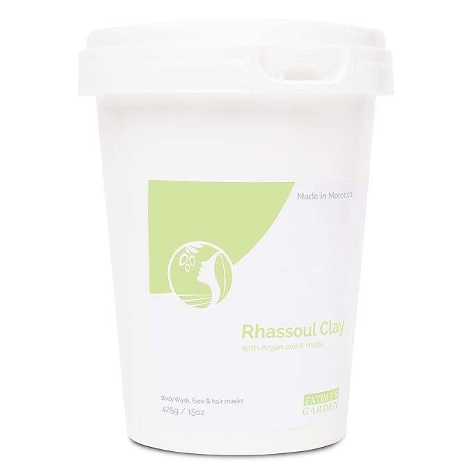 Fatima's Garden Rhassoul Clay with Herbs - Detox Facial Powder, 425g