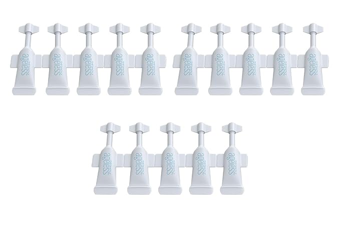 Instantly Ageless - Instant Face Lift in a Vial - Skin Care for Anti Aging face cream - Instant Under Eye Bags Remover - Facelift 15 Vials