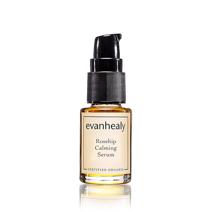 evanhealy Rosehip Calming Serum | Blue Skin Care Line with Organic Whole Essential Oils | Nurturing, Soothing Facial Oil Serum | Organic Facial Oil For Sensitive, Reactive Skin