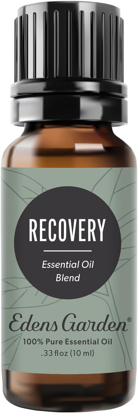 Edens Garden Recovery Essential Oil Blend – 100% Pure Therapeutic Grade, Undiluted & Natural Aromatherapy Blend - for Skin, Muscle Comfort, Relaxation & Self-Care Massage Therapy, 10 ml (.33 fl oz)