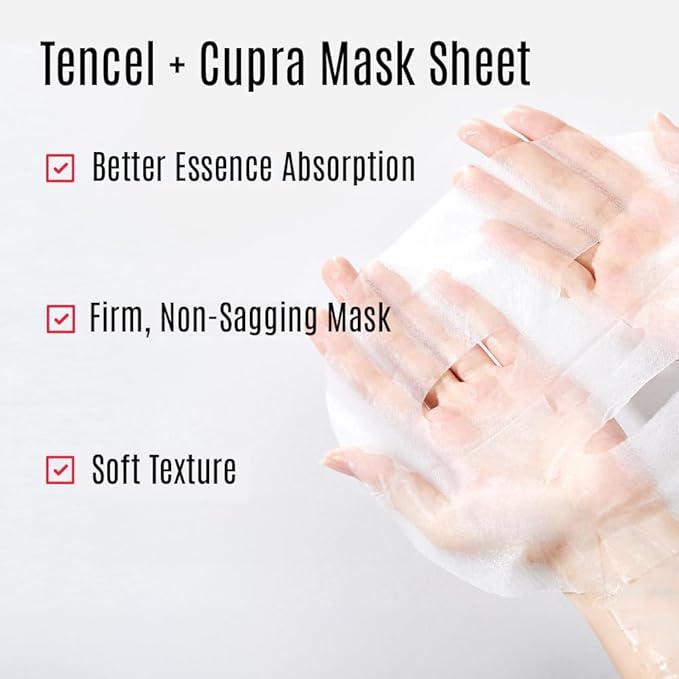 Leaders Mediu Amino Pore-Tight Facial Sheet Mask | Amino Acid Complex, Tea Tree Oil, Zinc PCA for Acne-Prone, Oily Skin, Minimizes Pores, Matte Finish (10 Sheets)