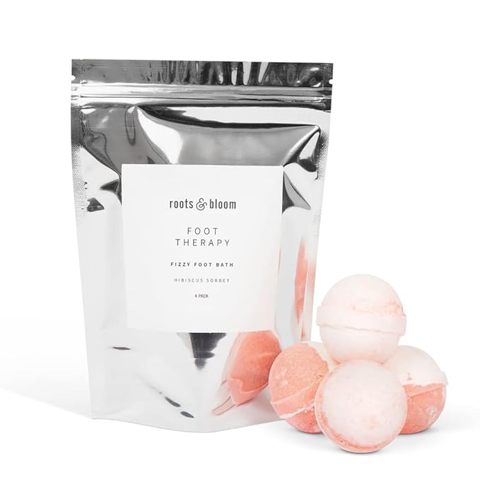 Roots & Bloom Moisturizing Foot Spa Soak | Hydrates Dry Cracked Heels, Soothes Tired Aching Feet