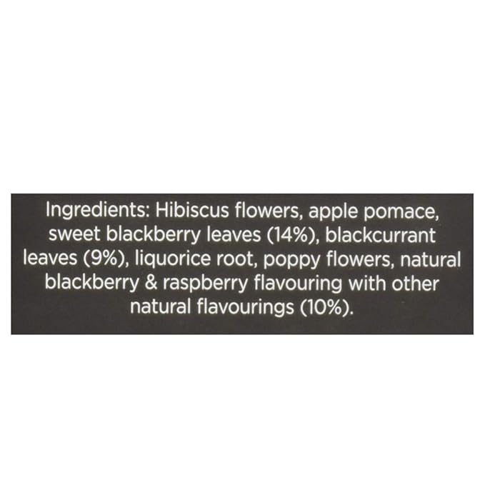 Taylors of Harrogate Blackberry & Raspberry Herbal Tea, 20 Count (Pack of 6)