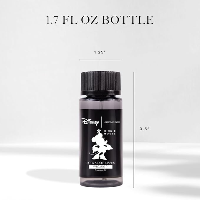 Aroma360 | Disney | Polka Dot Kisses Pro-Pod Fragrance Oil Blend | Minnie Mouse | Works Exclusively with Aroma360 Wireless Pro Diffuser | Bergamot, Rose and Amber 1.7 fl oz, 50 mL