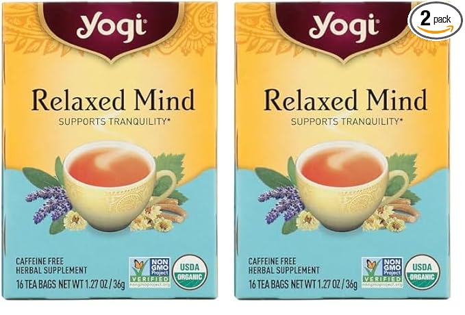 Yogi Tea, Relaxed Mind, 16 Count, Packaging May Vary (Pack of 2)