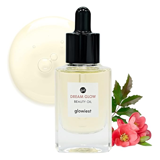 DREAM GLOW BEAUTY OIL - Natural Facial Oil for All Skin Types - Clean Beauty, Camellia Japonica SeedOil, CastorOil - 30ml (1.01 fl. oz.)