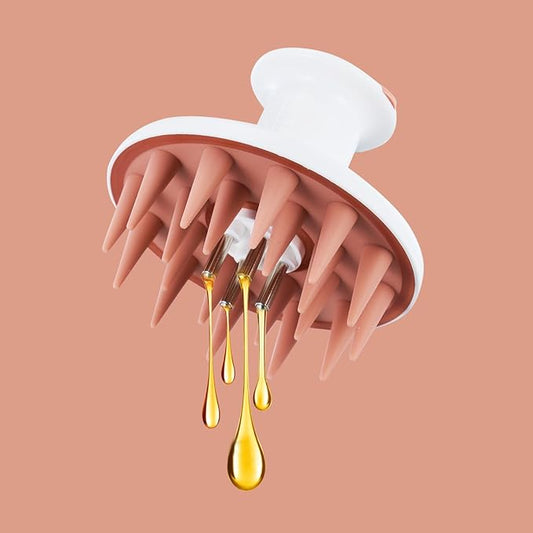 Scalp Oil Applicator Brush,Scalp Massager Comb with Silicone Teeth for Hair Growth, Suitable for All Hair Types and Lengths,Applicator for Hair Oils and serums