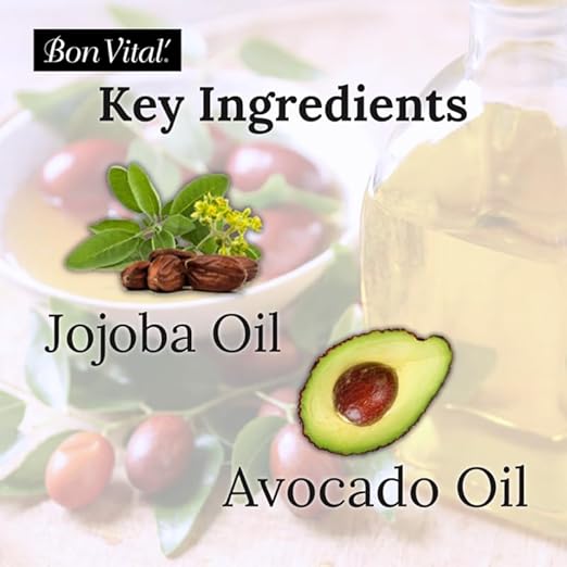 Bon Vital' Deep Tissue Massage Lotion for Deep Tissue Massages and Muscle Relaxation, Moisturizer Leaves No Greasy Feeling, Penetrates Deeply to Repair and Soften Skin, 8 Oz, Label May Vary