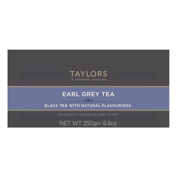 Taylors of Harrogate Earl Grey, 100 Count (Pack of 1)