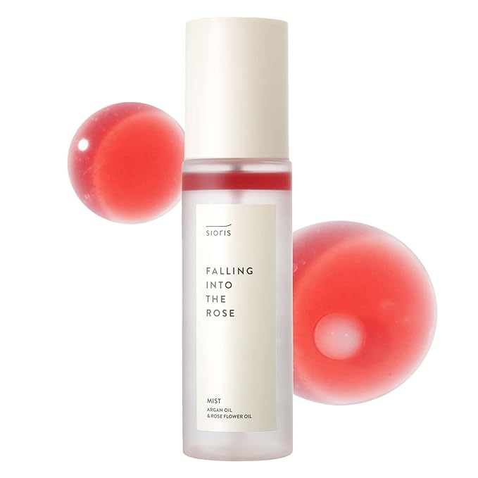 Falling Into The Rose Mist 3.38 Fl Oz 3in1 Multi-Care Mist Toner+Mist+Serum for Hydration & Oil Balance Certified by Cosmos Organic and Vegan Korean Skincare