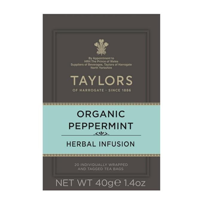 Taylors of Harrogate Organic Peppermint Herbal Tea, 20 Teabags
