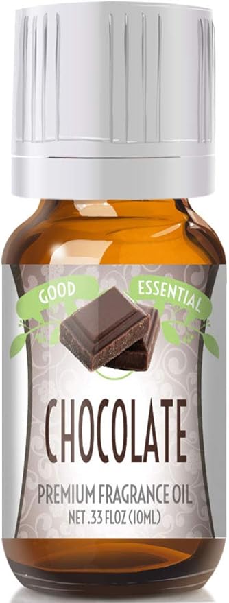 Good Essential – Professional Chocolate Fragrance Oil 10ml for Halloween, Christmas, Diffuser, Candles, Soaps, Lotions, Perfume 0.33 fl oz