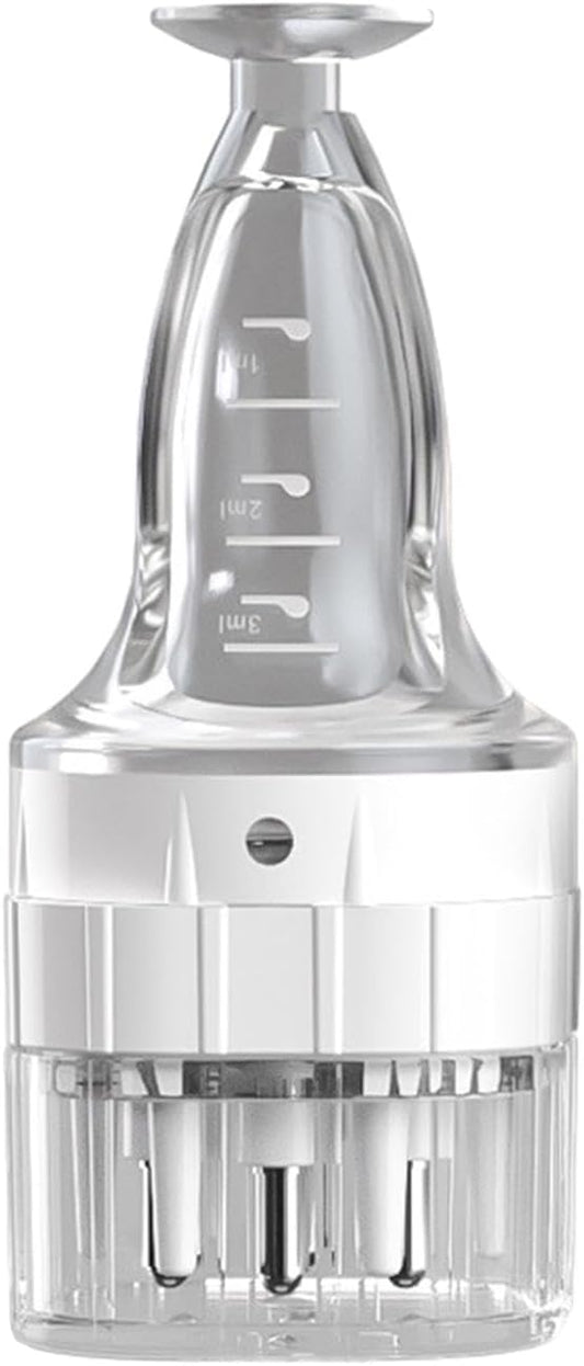 SYCOOVEN Scalp Applicator Comb for Hair Scalp Treatment, Hair Oil Root Comb Massager for Hair Growth, Essential Oil Bottle (White)