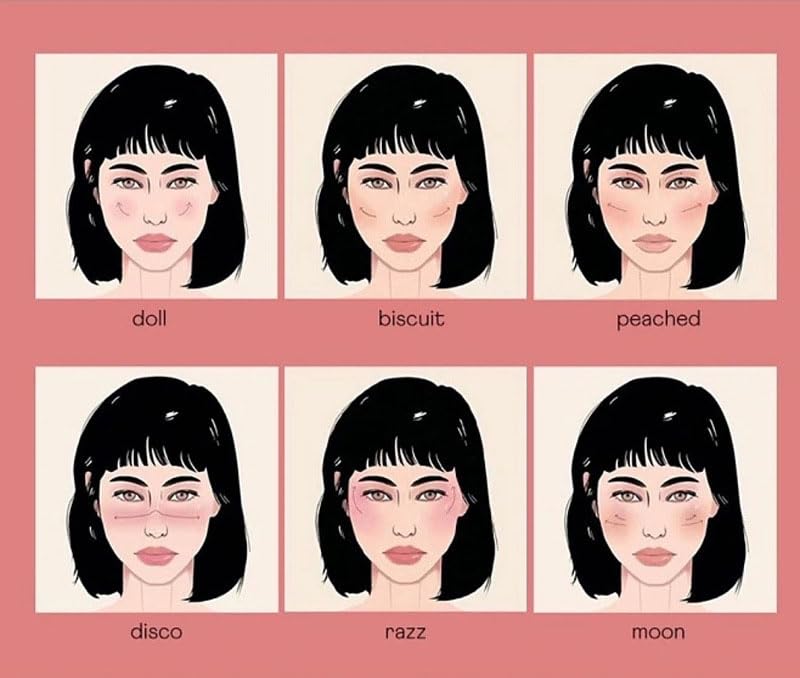 Stamp Liquid Blush Stamp Blush with Heart Shaped Applicator Natural Long Lasting Blush, Light and Airy Makeup for Women (2)