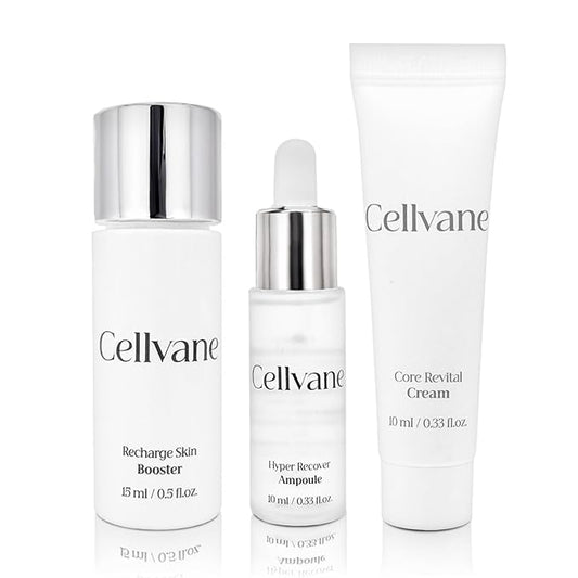 Cellvane Facial skincare kit anti aging set PDRN skincare set, Salmon DNA Korean Moisturizer for Rejuvenation, High Purity PDRN for Dry & Sensitive Skin, Hyaluronic Acid & Anti-Aging
