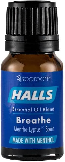 Halls Breathe Menthol with 100% Pure Essential Oils Blend for Diffusers and Aromatherapy, 10 mL, Mentho-Lyptus Scent