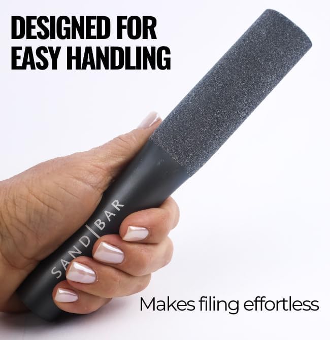 SandBar Heel Revival Regimen – Home Pedicure Kit for Dry, Cracked Feet with Foot File, Foot Scrubber Mat, Sole Soap & Heel Polish – Midnight Rendezvous Scent, Care Set for Women and Men