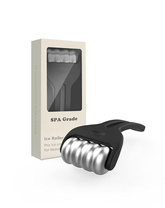 Ice Roller for Face & Body - SPA-Grade Aluminum Cold Therapy Roller Reduces Puffiness, Wrinkles & Migraines | Long-Lasting Cooling Relief | Gift for Women & Men