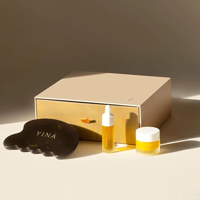 YINA - Gua Sha Discovery Set With Nourish Botanical Serum | Sustainable, Cruelty-Free, Clean Skincare