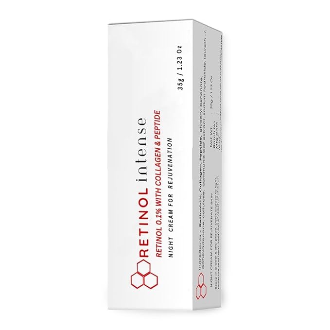 Retinol 0.1 Intense Cream with Collagen & Peptide (35 Gram / 1.23 Oz)