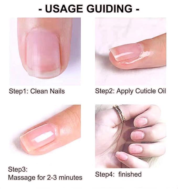 Flowery Scented Cuticle Oil, Infused with Real Flowers, Cuticle Revitalize Oil, Nail Oils For Growth And Strength, Cuticle Remover - Nail Strengthener - Cuticle Softener (0.92 fl.oz, APPLE)