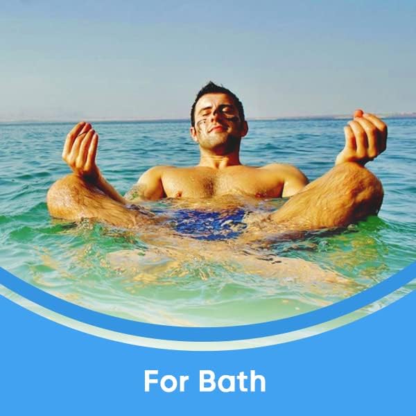 Dead Sea Salts for Soaking, Mineral Salt for Bath, Spa, Shower – More Minerals Than Epsom Salt, Pure and Natural Bath Salt for Foot Soak, Fine Salt Mined from Dead Sea