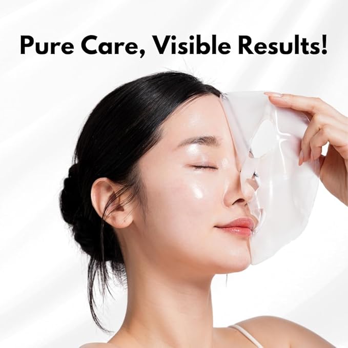 OHMYPURE Hydrogel Collagen Face Mask 5+5EA K-Beauty Luxury Bundle (AntiWrinkle 5ea, Vegan Mucin 5ea) (Variety 10)