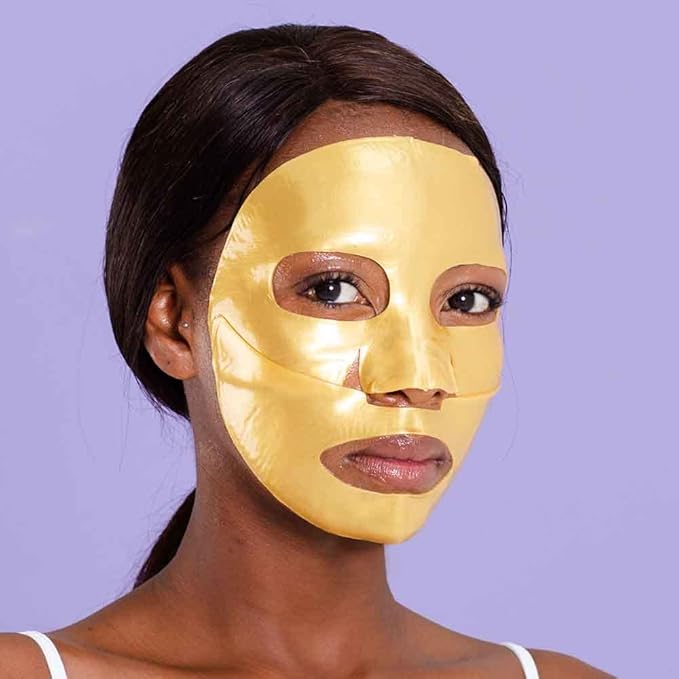 Skin Republic Gold Hydrogel Face Mask. Clinically Proven To Reduce Wrinkles by 13% After One Use. Made In Korea.