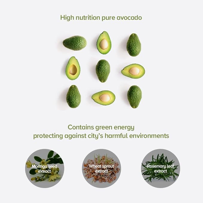 JM Solution Marine Luminous Pearl Deep Moisture 3 Step Skin Care Face Mask - Korean Skincare Facial Mask - boosting Brightening Moisturizing-10 Sheets for Dry Skin (Avocado)