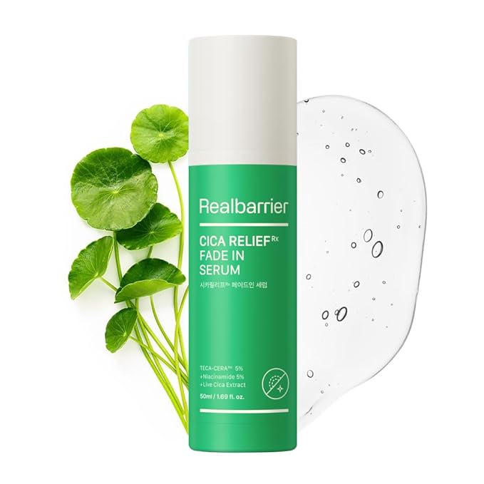 Real Barrier Cica Relief Rx Fade In Serum 50ml 1.69 fl. Oz. |Calming & Skin Recovery Face Serum, Instant Relief from Skin Irritation, Moisturizing & Soothing Serum for Sensitive Skin, Korean Skincare