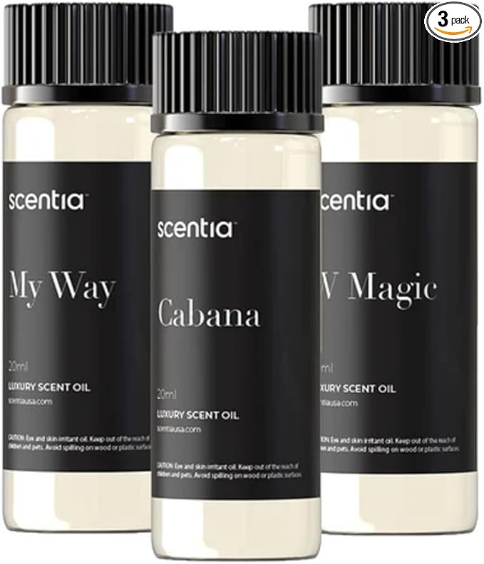 Hotel Diffuser Oil | Aromatherapy Fragrances Inspired by 5-Star Hotels | Luxurious Scents Gift Set - 3 x 20ml Bottles Set - The 1 Hotel Miami, W Hotel, The Ritz Carlton