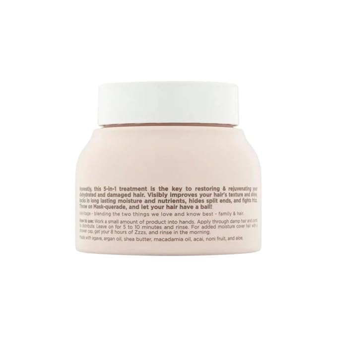 Hairitage Moisturizing Argan Oil Hair Mask Treatment for Anti-Frizz and Hydration - Deep Conditioning Curl Repair Mask with Shea Butter, Aloe & Soy Protein for Dry, Damaged Curly Hair - Soften & Shine