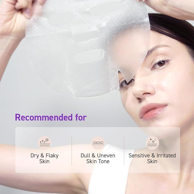 DR.ORACLE Glycyrrhizine Recipe Calming Purple Mask, Calming, Special K-Beauty Face Care, 250ml (8.4 fl. oz), 1 box -10 sheets