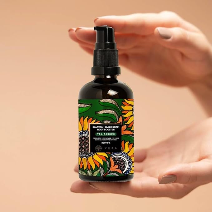 Balaayah Balaayah Black Gram Body Booster Oil - Tea-Garden Blend | Ayurvedic Massage & Moisturizing Body Oil | Luxurious, Fast-Absorbing & Non-Sticky | 3.38 fl oz