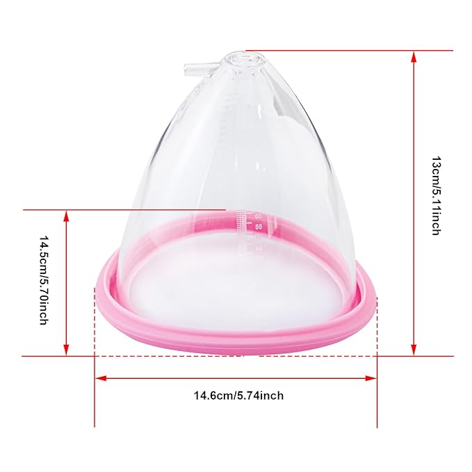 Elitzia Accessories Cup 70 80 90 105 120 One Pair Breast Enlargement Vacuum Pump Cups Shape Breast Lifting Machine Digital Breast Beauty Salon Spa Equipment Professional Beauty Instrument