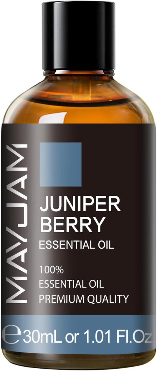 Juniper Berry Essential Oil 30ML/ 1.01FL.OZ, MAYJAM Pure Juniper Berry Oil for Massage, Diffuser, Soap Making, Long Lasting Scents