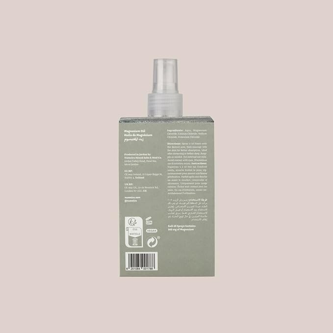 Pure Dead Sea Oil Spray from Jordan - Enriched High Concentration 30% MgCl Topical Oil - Large Magnesium Spray for Feet, Rest, & Sore Muscles (8.45 Fl Oz)