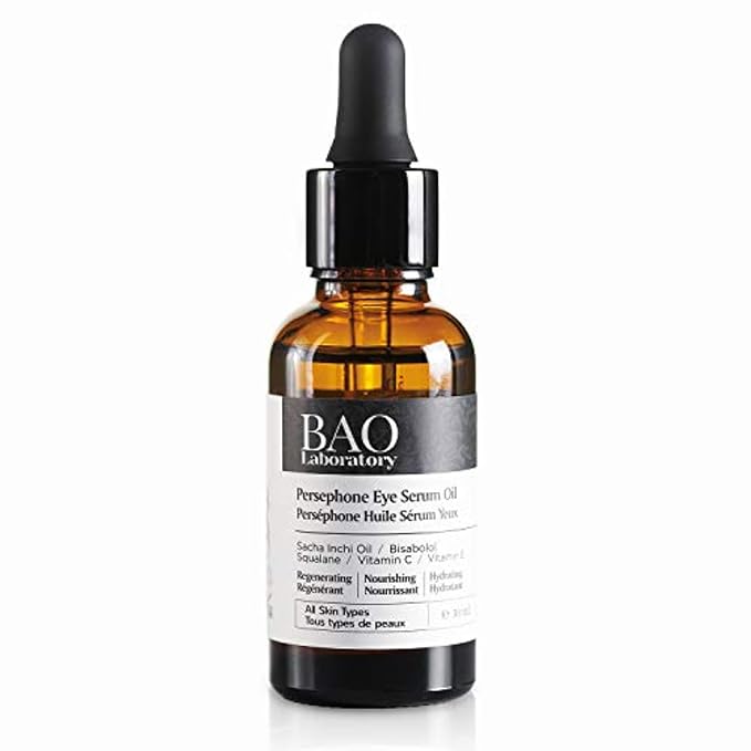 Persephone Eye Serum Oil | Sacha Inchi Oil, Bisabolol and Vitamin C & E | Eye Serum for Wrinkles, Finelines and Dark Circle (30 ML)