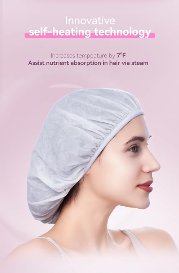 TIDEWAY Self-Heating Steam Hair Mask – Deep Repair for Damaged, Frizzy Hair | 5D Hyaluronic Acid + Triple Keratin | Fast Salon-Level Care in 5 Mins