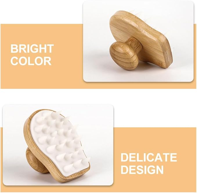 Shampoo Brush Comb Massager Hair Shampoo Cleaning Brush Hair Brush Hair Exfoliator Shower Brush for Hair Shower Stuff for Teen Hair Care Head Scrubber Scalp Bath Brush