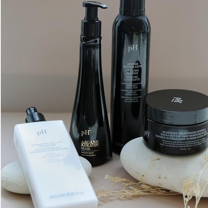 pH PURE HAIR Extra Butter Deep Moisture Hair Mask - Hydrating Mask to Nourish Dry & Damaged Hair, Enriched with Vitamin E & Rose Extract (6.7 Oz)